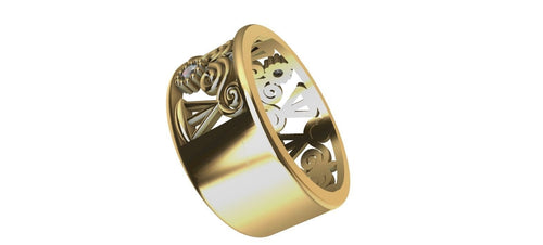 Gold Plated Graduating Lawyer Ring