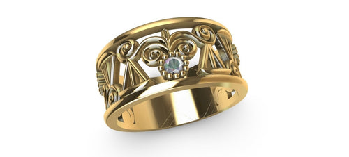 Gold Plated Graduating Lawyer Ring