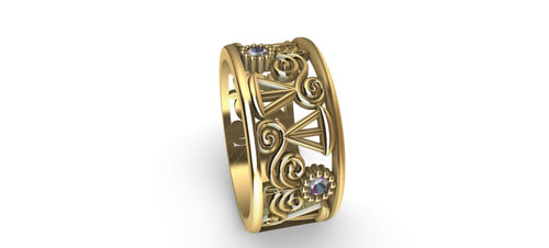 Gold Plated Graduating Lawyer Ring