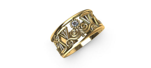 Gold Plated Graduating Lawyer Ring