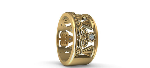 Gold Plated Graduating Lawyer Ring