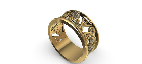 Gold Plated Graduating Lawyer Ring