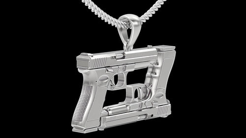 Men’s Gun Glock Pendant