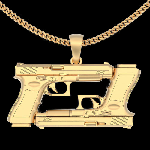 Men’s Gun Glock Pendant