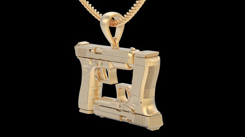 Men’s Gun Glock Pendant