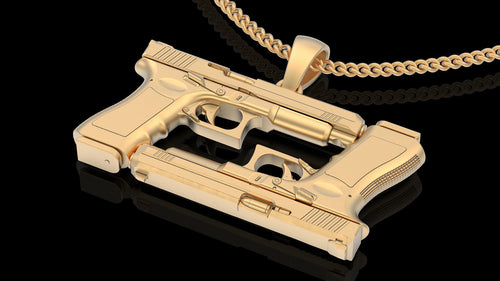 Men’s Gun Glock Pendant