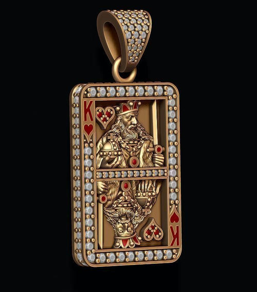 Dazzle Dime Joker Playing Card Pendant with Chain DAZZLE DIME™