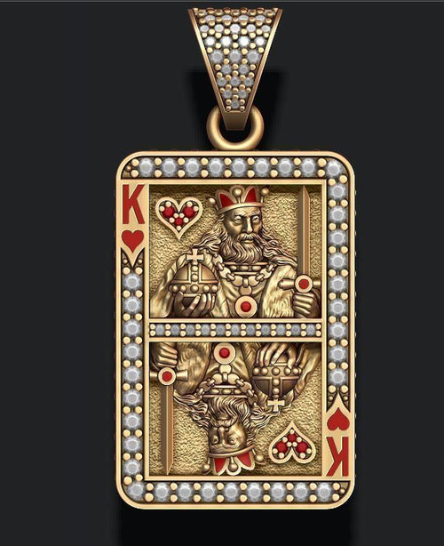 Dazzle Dime Joker Playing Card Pendant with Chain DAZZLE DIME™