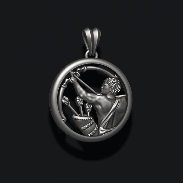 Gold Plated Horoscope Sagittarius Pendant