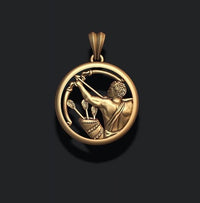 Gold Plated Horoscope Sagittarius Pendant