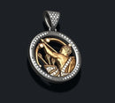 Gold Plated Horoscope Sagittarius Pendant