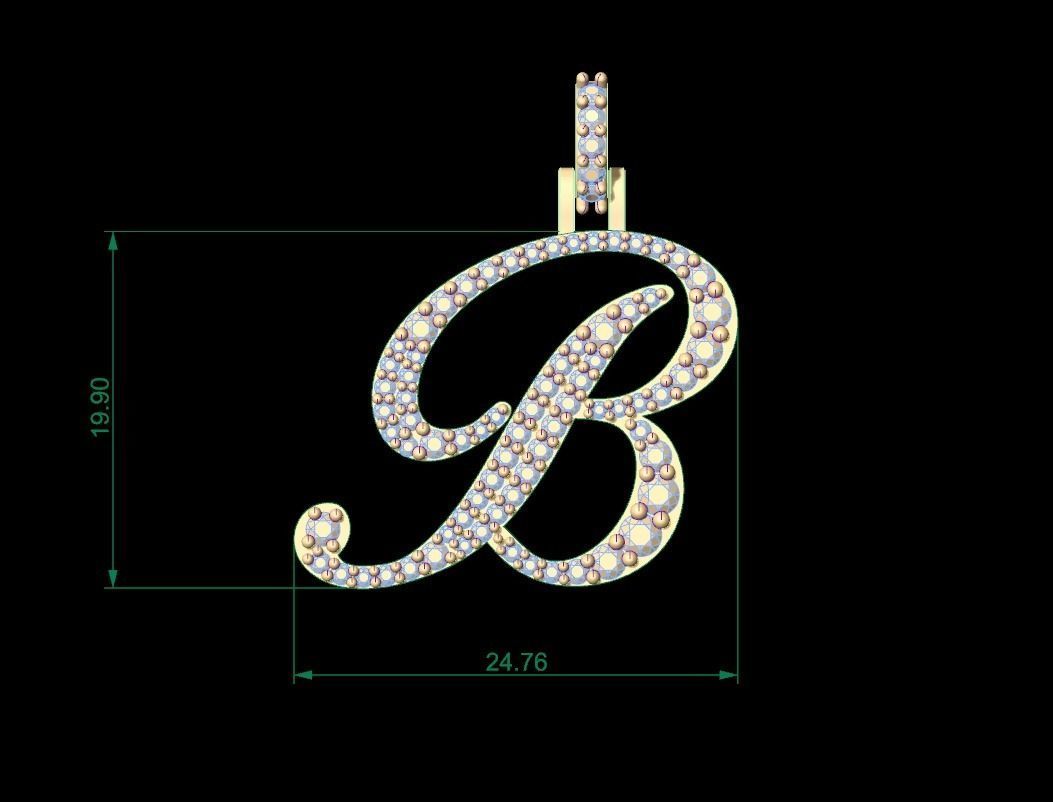 Dazzle Dime Customised Initial Letters Pendant with Chain A to G, Sterling Silver Base 18K Gold Cladding DAZZLE DIME®