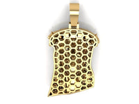 Dazzle Dime Jesus 925 Sterling 18K Gold Plated Pendant with 925 Sterling Chain with Moissanite Gemstones DAZZLE DIME®