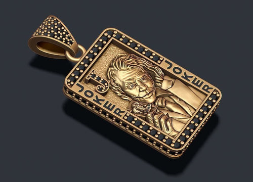 Dazzle Dime Joker Playing Card Pendant with Chain DAZZLE DIME™