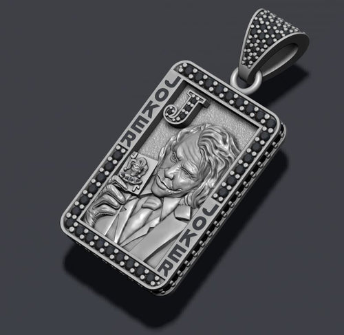 Dazzle Dime Joker Playing Card Pendant with Chain DAZZLE DIME™
