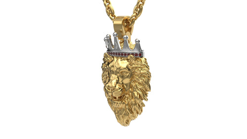 Dazzle Dime Lion Pendant with Crown DAZZLE DIME™