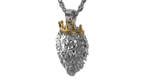 Dazzle Dime Lion Pendant with Crown DAZZLE DIME™