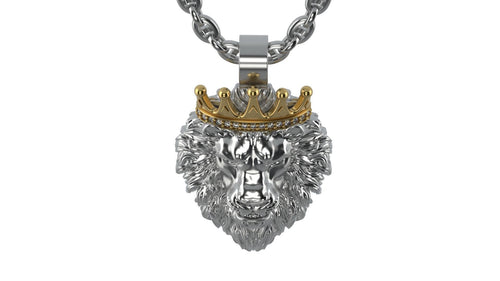 Dazzle Dime Lion Pendant with Crown DAZZLE DIME™