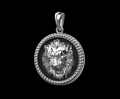 Gold Plated Lion Pendant with chain