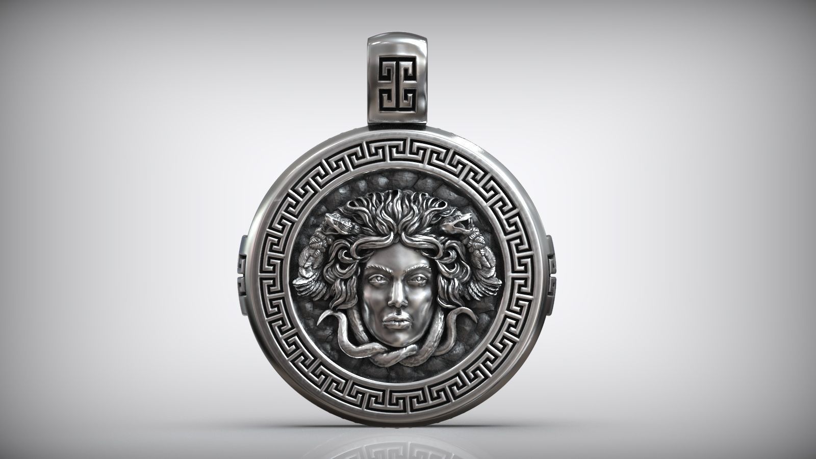 Medusa Gorgona Head Greek Antique Mythology Pendant