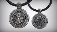 Medusa Gorgona Head Greek Antique Mythology Pendant DAZZLE DIME®