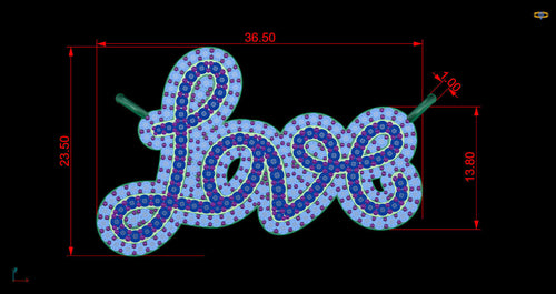 Dazzle Dime® Love Pendant in 925 Sterling Silver with Lab-Grown Diamonds and Matching Chain Dazzle Dime®