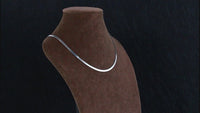 Dazzle Dime® 3mm Herringbone Snake Chain Necklace – 14K Gold Plated 925 Sterling Silver | Flexible Flat Chain for Women SC35