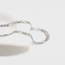 Dazzle Dime® 925 Sterling Silver Figaro Chain Necklace for Men & Women – 3.3mm/5mm/7mm | Rhodium/Gold Plated | Trendy Statement Jewelry
