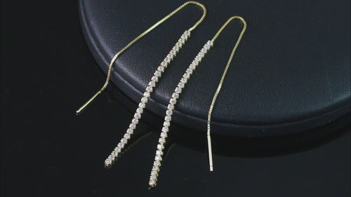 925 Silver Minimalism Dangle Long Chains Earrings for Women Vintage Cubic Zircon Drop Earings Jewelry Gifts SE111