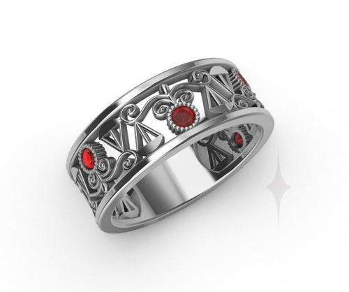 Dazzle Dime 925 Sterling Silver Base 18k Gold Plated Graduating Lawyer Ring DAZZLE DIME®