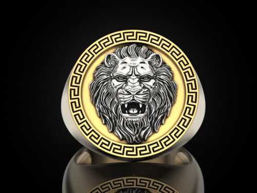 Dazzle Dime Lion Signet Ring DAZZLE DIME™