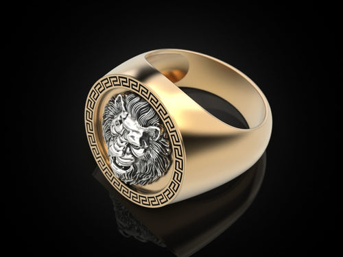 Dazzle Dime Lion Signet Ring DAZZLE DIME™