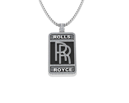 Gold Plated Luxury Rolls Moissanite Hip Hop Pendant