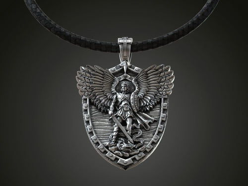 Dazzle Dime S925 Base 18k Gold Plated St Archangel Michael Pendant Inspired by Arch Angel Michael Protection Pendant 18K Gold Plated DAZZLE DIME®