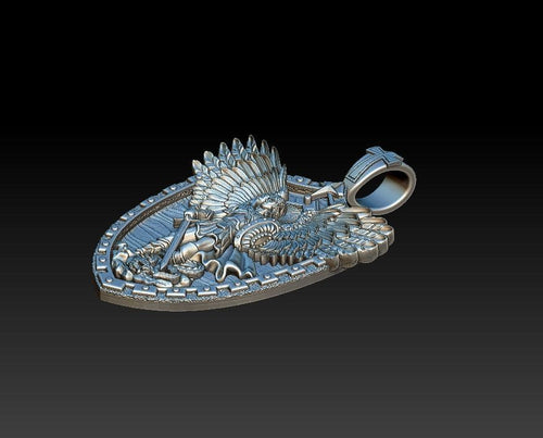 Dazzle Dime S925 Base 18k Gold Plated St Archangel Michael Pendant Inspired by Arch Angel Michael Protection Pendant 18K Gold Plated DAZZLE DIME®