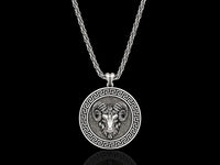 Dazzle Dime Aries Zodiac Ram Medallion Pendant Ignite Your Passion with the Power of the Ram - Dazzle Dime