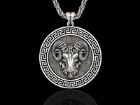 Dazzle Dime Aries Zodiac Ram Medallion Pendant Ignite Your Passion with the Power of the Ram - Dazzle Dime