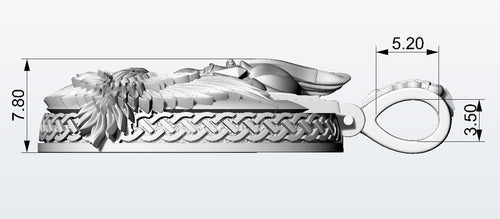 Dazzle Dime 925 Sterling Silver Base 18k Gold Plated Valkyrie Pendant A Tribute to the Shieldmaidens of Valhalla - Dazzle Dime