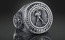 Dazzle Dime® Zodiac Aquarius Ring: Innovation, Freedom, and Visionary Strength Exquisite 925 Sterling Silver with 18K White & Yellow Gold Accents DAZZLE DIME®