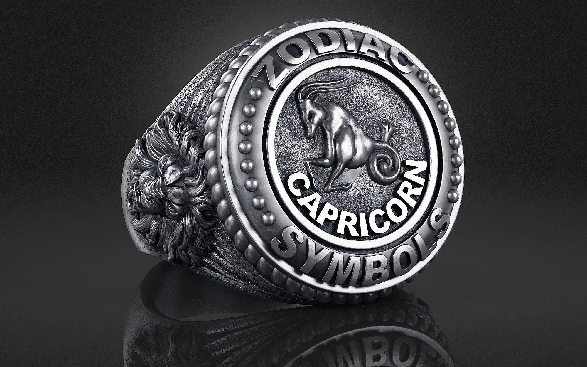 Dazzle Dime® Zodiac Capricorn Ring: Ambition, Discipline, and Timeless Resilience Exquisite 925 Sterling Silver with 18K White & Yellow Gold Accents DAZZLE DIME®