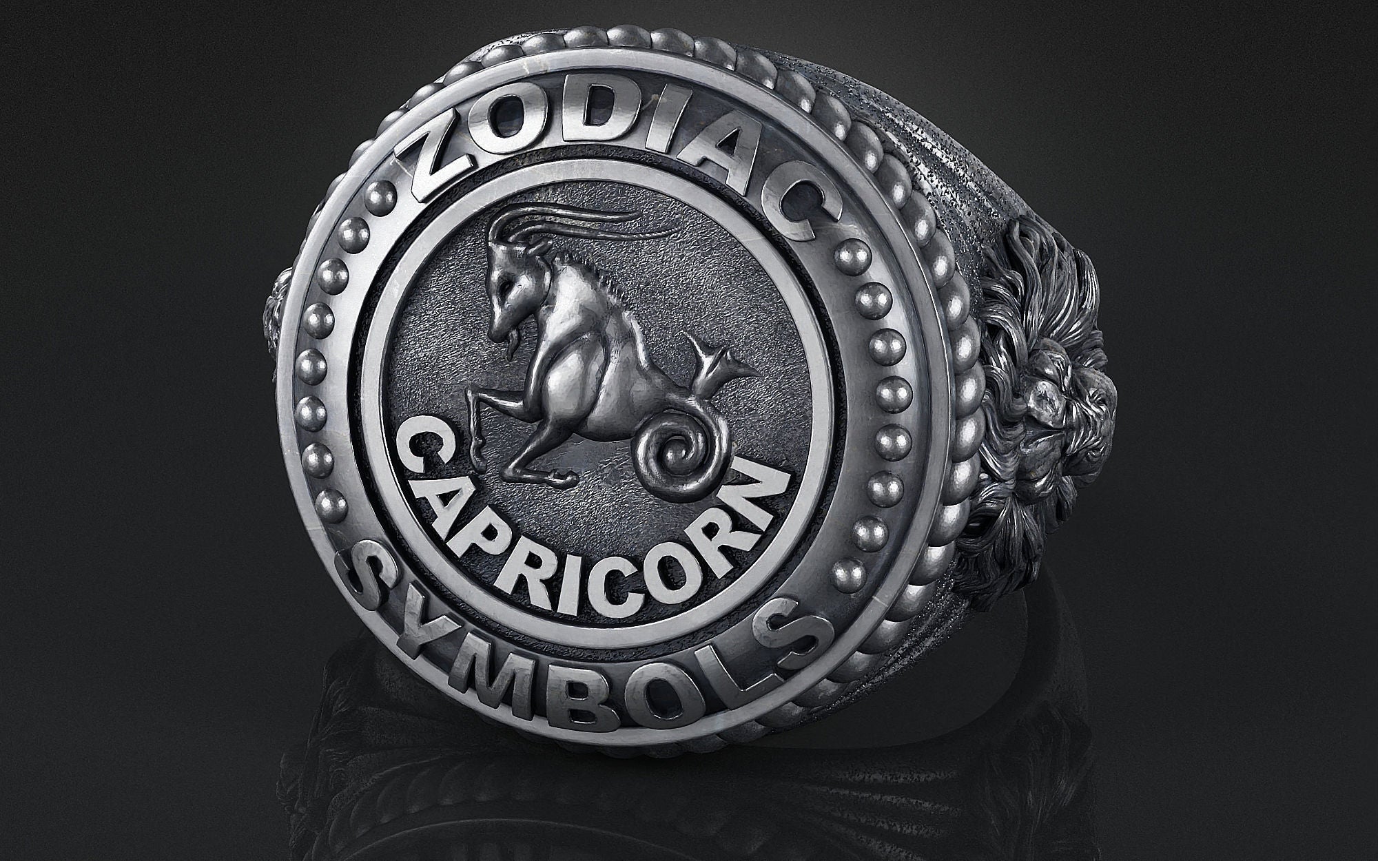 Dazzle Dime® Zodiac Capricorn Ring: Ambition, Discipline, and Timeless Resilience Exquisite 925 Sterling Silver with 18K White & Yellow Gold Accents DAZZLE DIME®