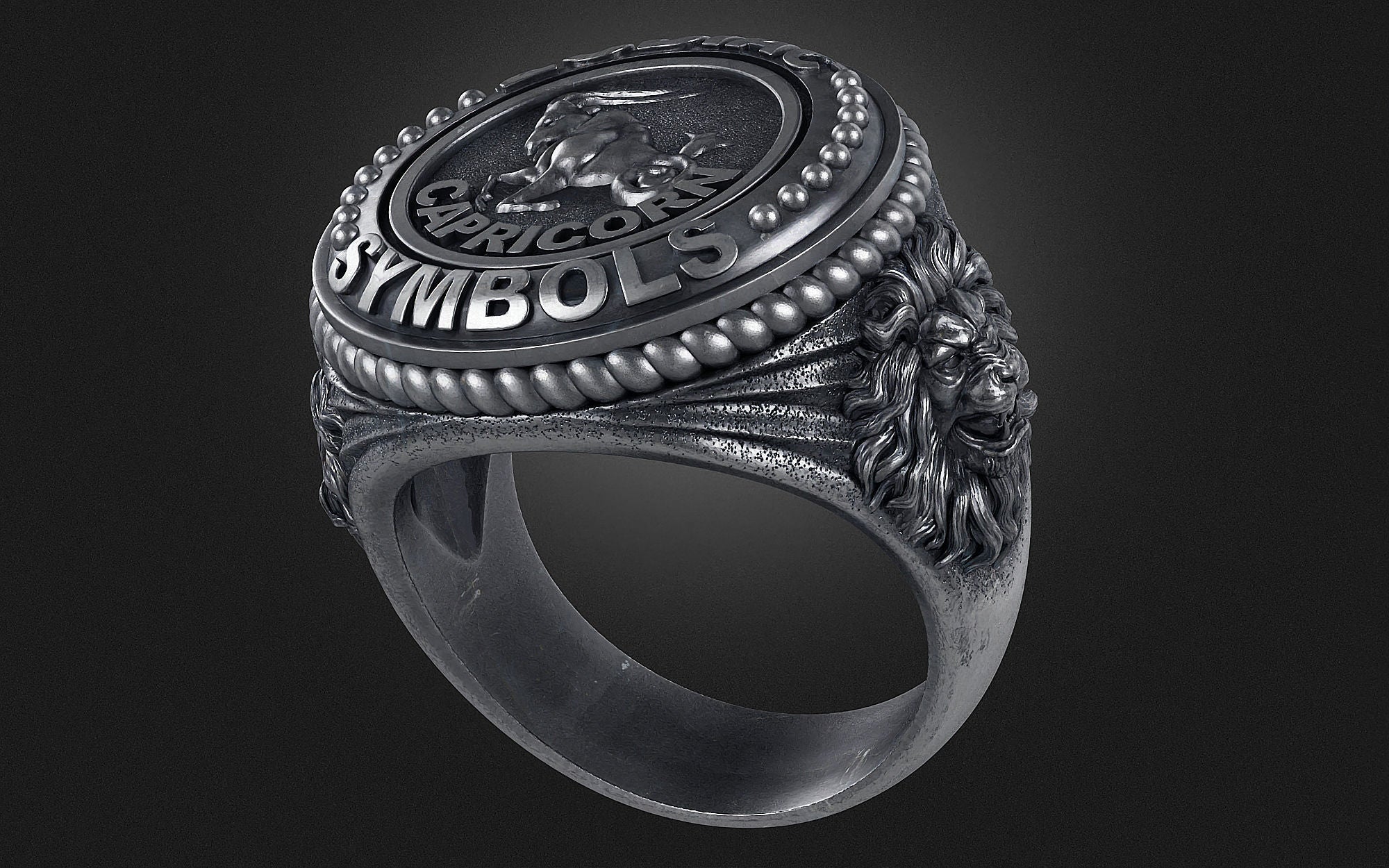 Dazzle Dime® Zodiac Capricorn Ring: Ambition, Discipline, and Timeless Resilience Exquisite 925 Sterling Silver with 18K White & Yellow Gold Accents DAZZLE DIME®