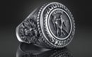 Dazzle Dime® Gemini Zodiac Ring – Exquisite 925 Sterling Silver with 18K White & Yellow Gold Accents DAZZLE DIME®