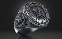 Dazzle Dime® Gemini Zodiac Ring – Exquisite 925 Sterling Silver with 18K White & Yellow Gold Accents DAZZLE DIME®