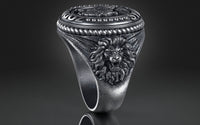 Dazzle Dime® Zodiac Leo Ring: Bold, Regal, and Unstoppable Exquisite 925 Sterling Silver with 18K White & Yellow Gold Accents DAZZLE DIME®