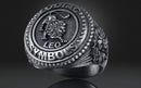 Dazzle Dime® Zodiac Leo Ring: Bold, Regal, and Unstoppable Exquisite 925 Sterling Silver with 18K White & Yellow Gold Accents DAZZLE DIME®