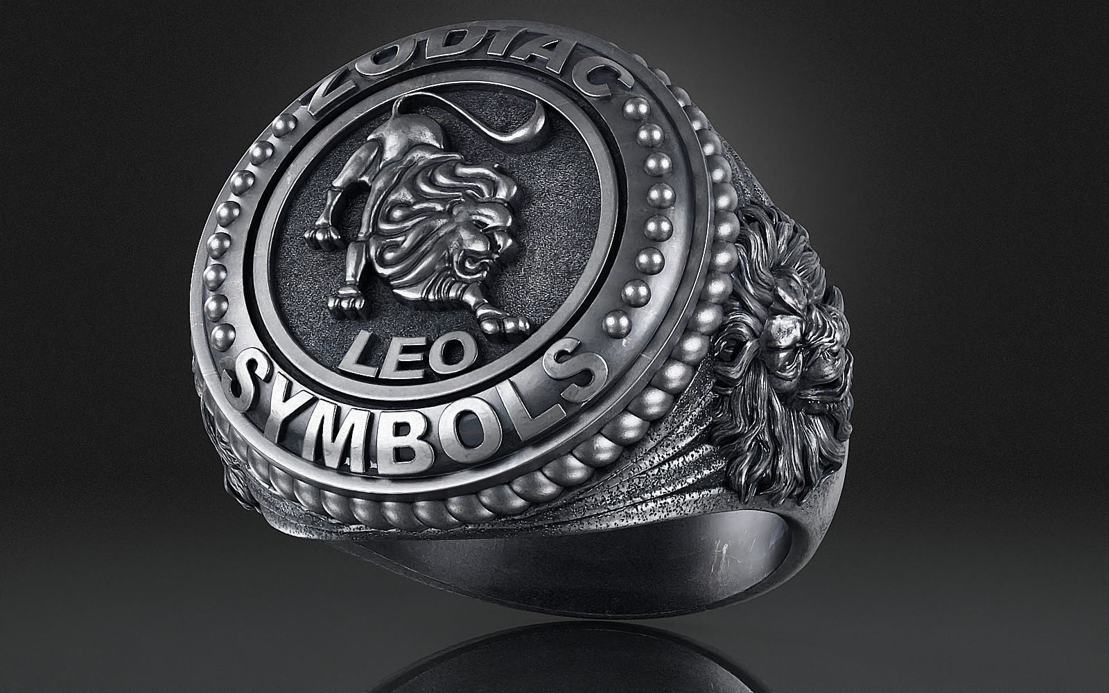 Dazzle Dime® Zodiac Leo Ring: Bold, Regal, and Unstoppable Exquisite 925 Sterling Silver with 18K White & Yellow Gold Accents DAZZLE DIME®