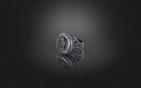 Dazzle Dime® Zodiac Leo Ring: Bold, Regal, and Unstoppable Exquisite 925 Sterling Silver with 18K White & Yellow Gold Accents DAZZLE DIME®