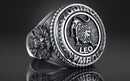 Dazzle Dime® Zodiac Leo Ring: Bold, Regal, and Unstoppable Exquisite 925 Sterling Silver with 18K White & Yellow Gold Accents DAZZLE DIME®