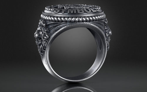 Dazzle Dime® Zodiac Leo Ring: Bold, Regal, and Unstoppable Exquisite 925 Sterling Silver with 18K White & Yellow Gold Accents DAZZLE DIME®